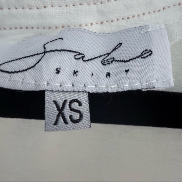 SABO SKIRT White Cotton Linen Contrast Stitch Tie Waist Romper Playsuit … - Picture 8 of 10